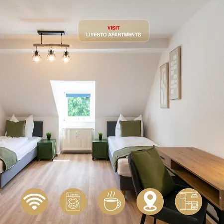 Livesto Easycrew - 3 Modern Tv, Wifi, Kitchen, Parking דירה אסן